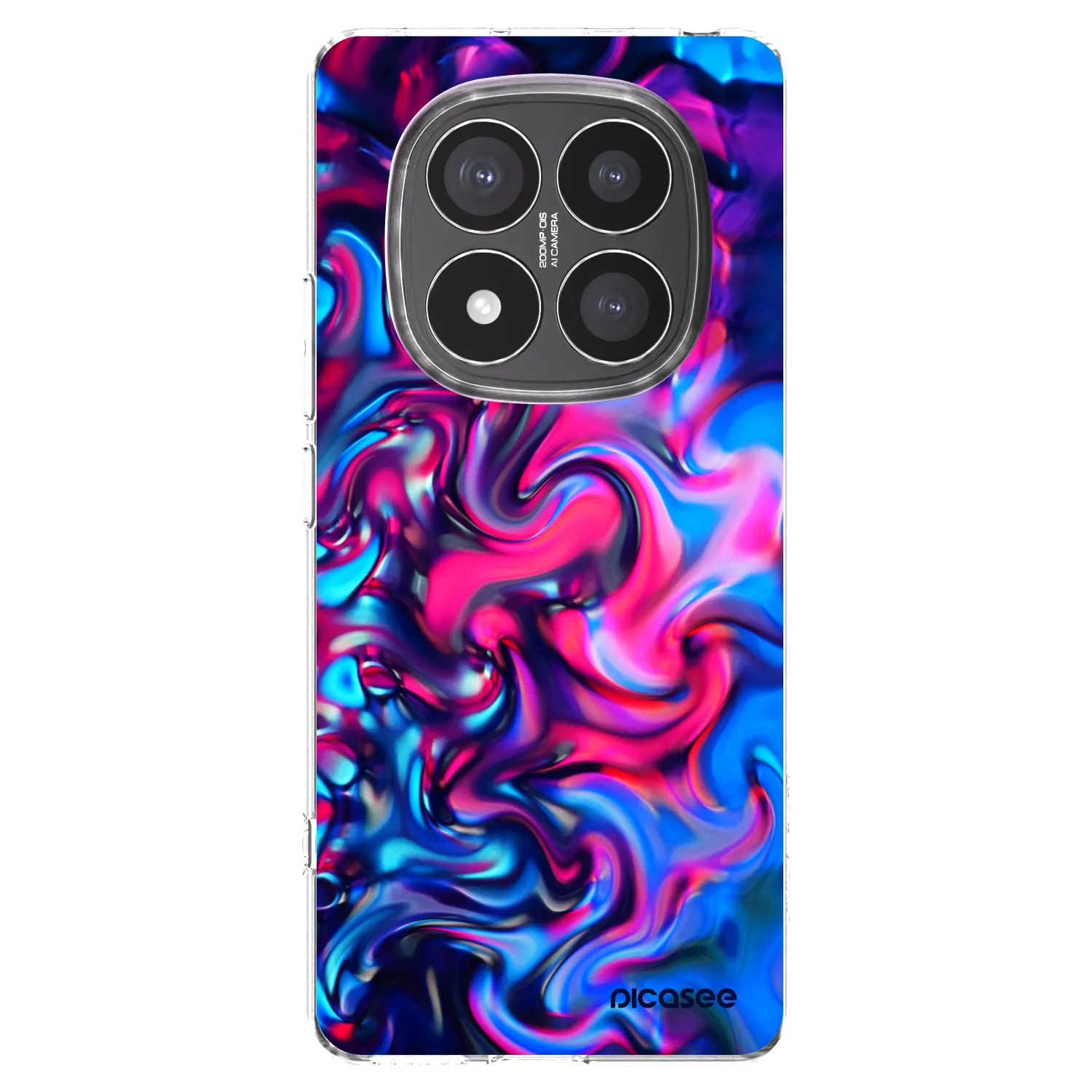 Picasee διαφανής θήκη σιλικόνης Xiaomi Redmi Note 14 Pro+ 5G - Redlight