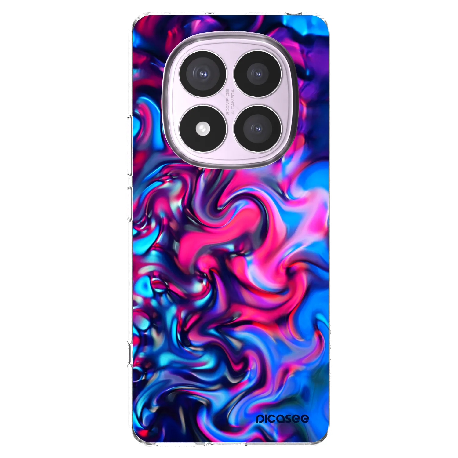 Picasee διαφανής θήκη σιλικόνης Xiaomi Redmi Note 14 Pro 5G - Redlight