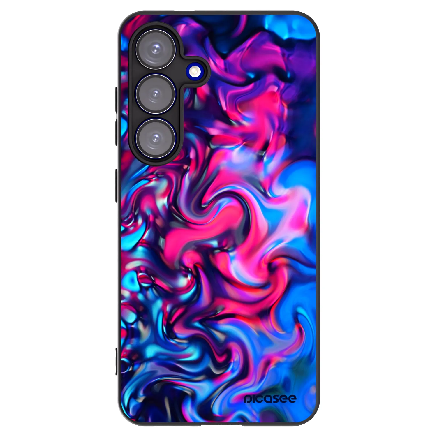 Picasee Μαύρη θήκη σιλικόνης για Samsung Galaxy S25 5G - Redlight