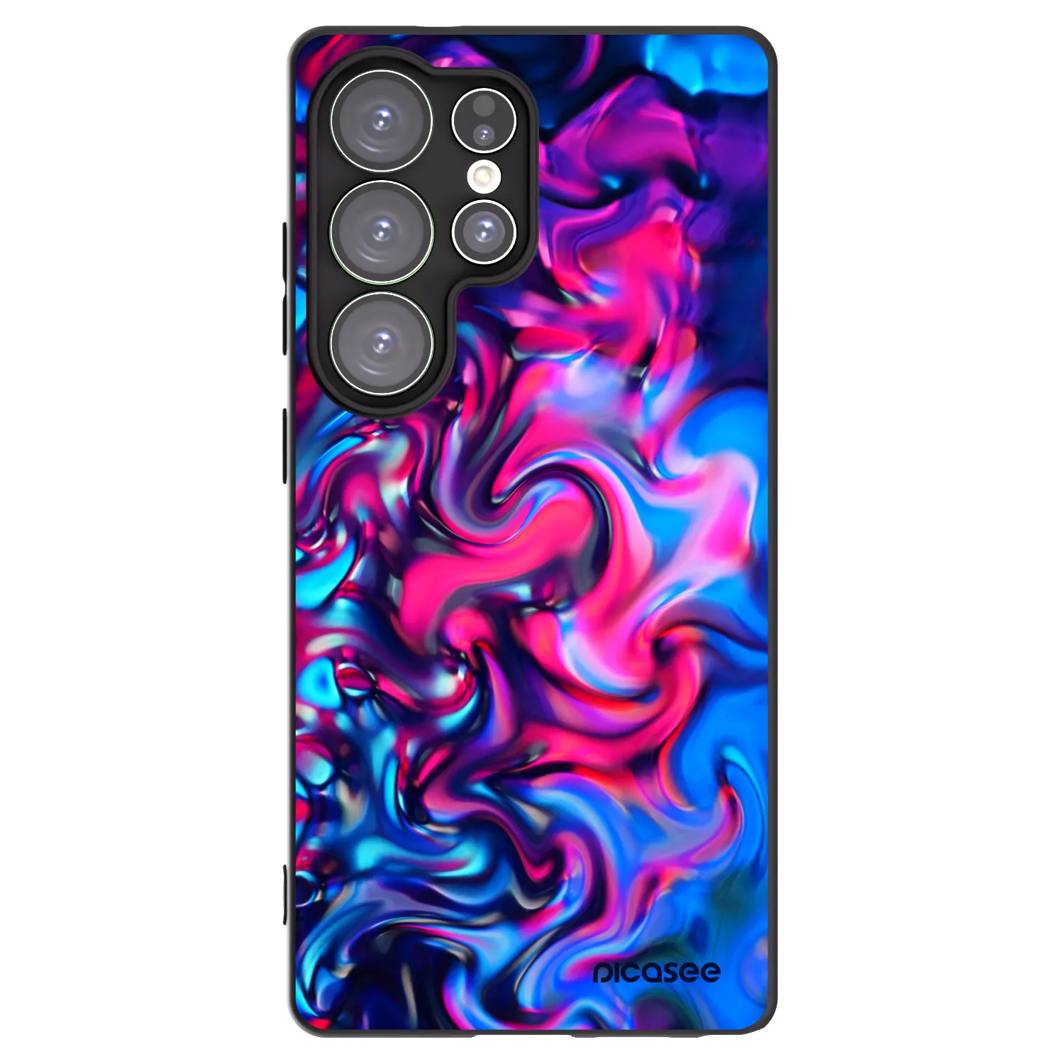 Picasee Μαύρη θήκη σιλικόνης για Samsung Galaxy S25 Ultra 5G - Redlight