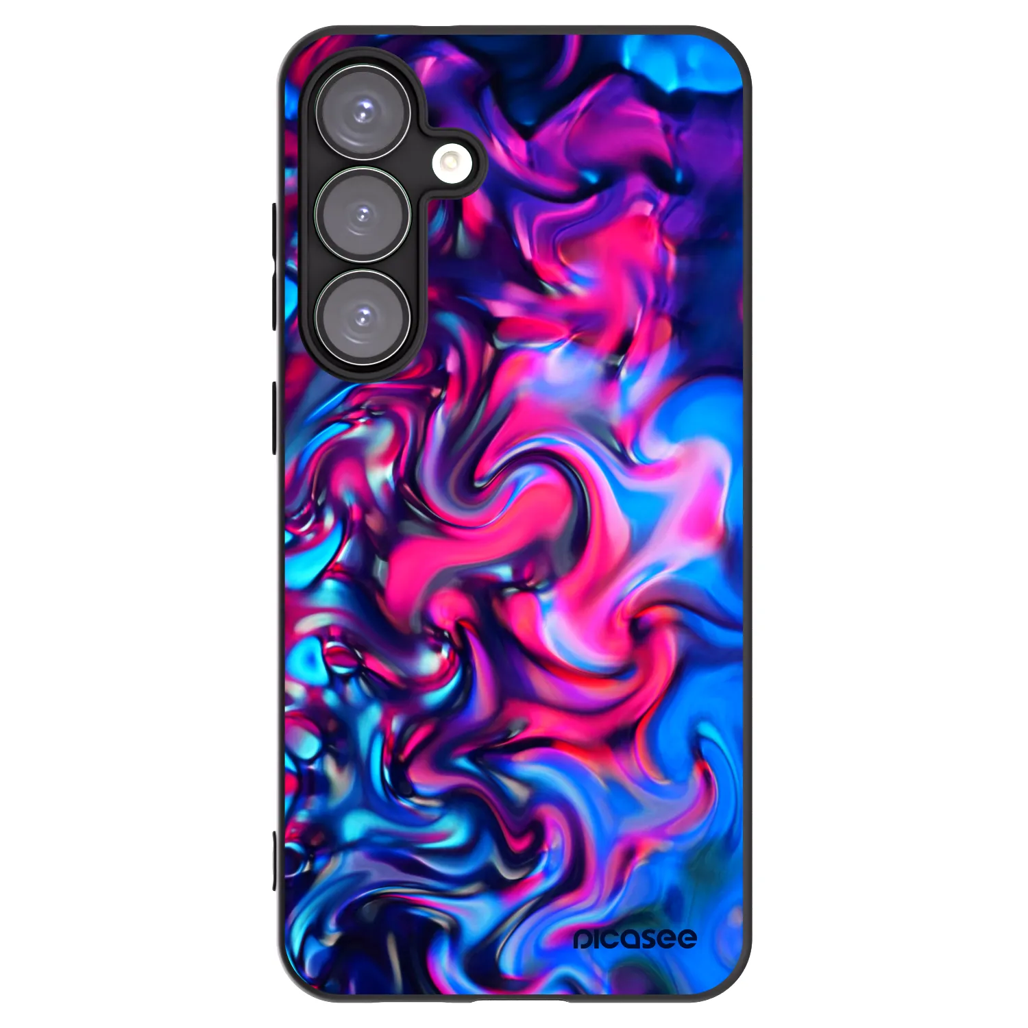 Picasee Μαύρη θήκη σιλικόνης για Samsung Galaxy S25+ 5G - Redlight