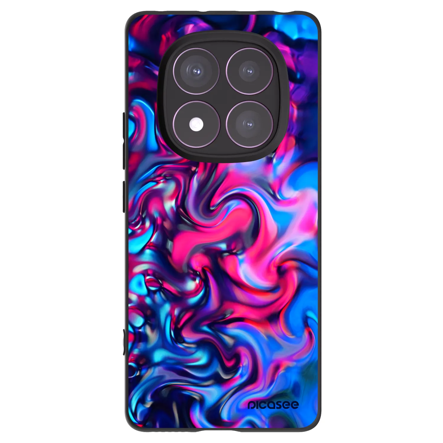 Picasee Μαύρη θήκη σιλικόνης για Xiaomi Redmi Note 14 Pro 4G - Redlight