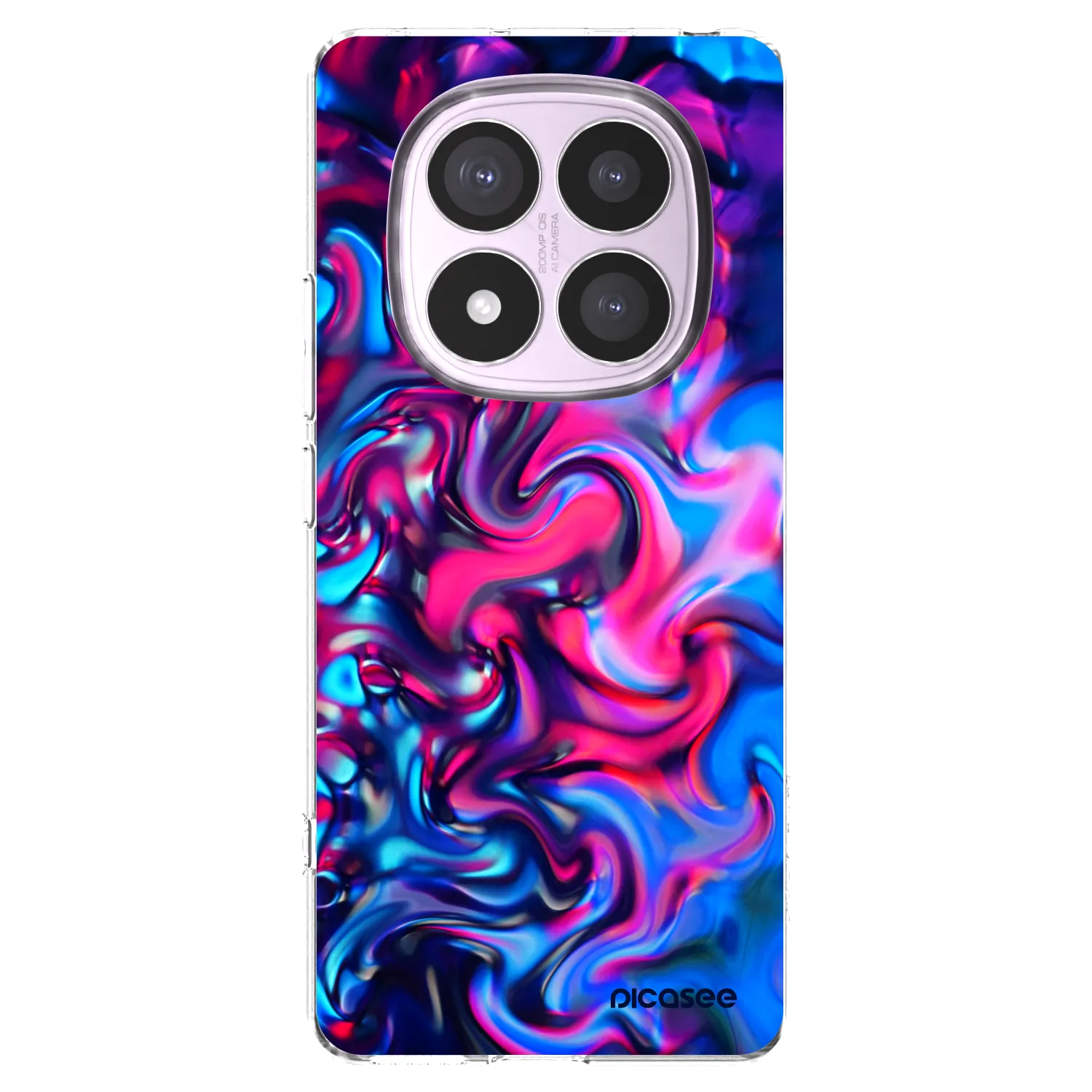 Picasee διαφανής θήκη σιλικόνης Xiaomi Redmi Note 14 Pro 4G - Redlight