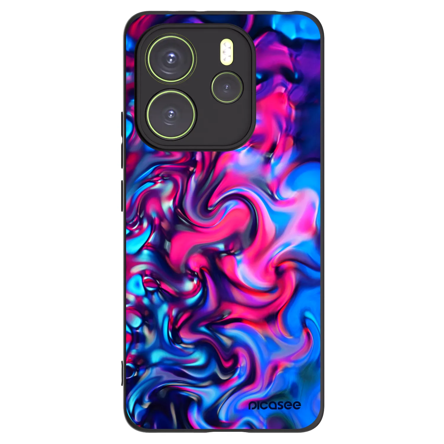 Picasee Μαύρη θήκη σιλικόνης για Xiaomi Redmi Note 14 4G - Redlight