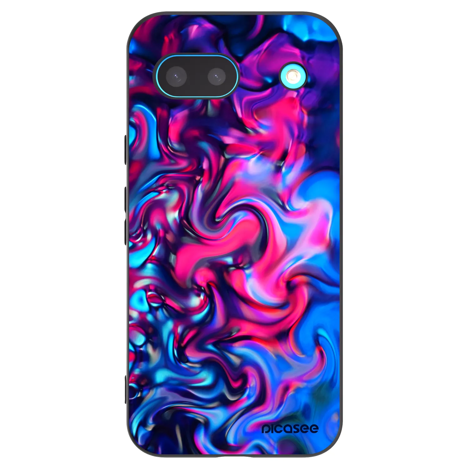 Picasee Μαύρη θήκη σιλικόνης για Google Pixel 8 - Redlight