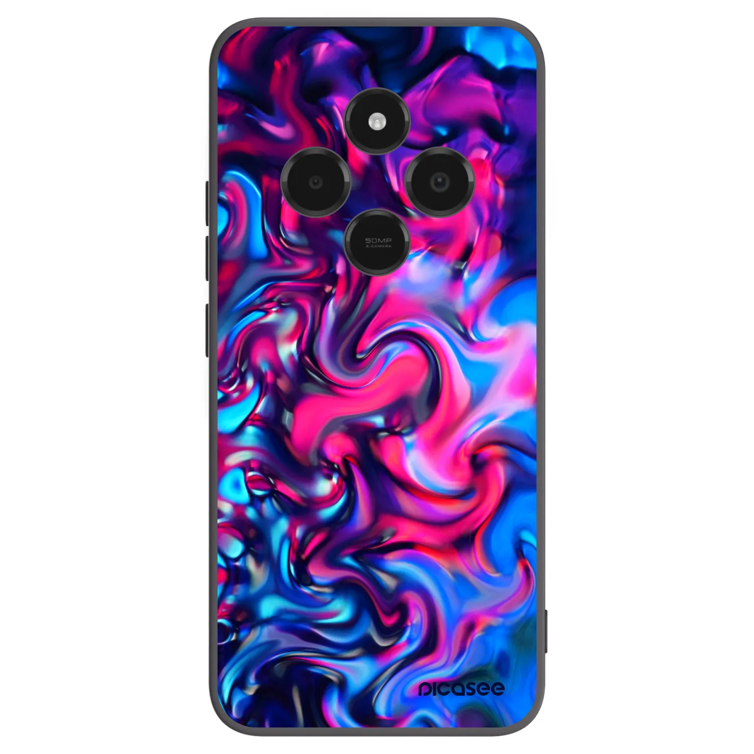 Picasee Μαύρη θήκη σιλικόνης για Xiaomi Poco C75 - Redlight