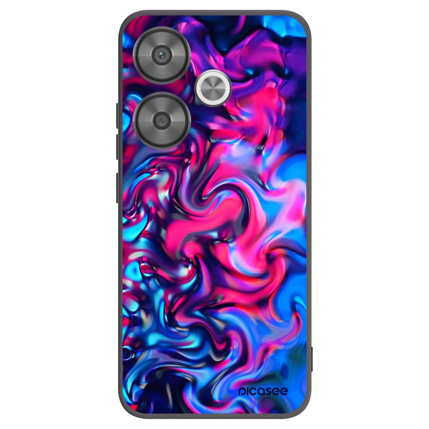 Picasee Μαύρη θήκη σιλικόνης για Xiaomi Poco F6 - Redlight