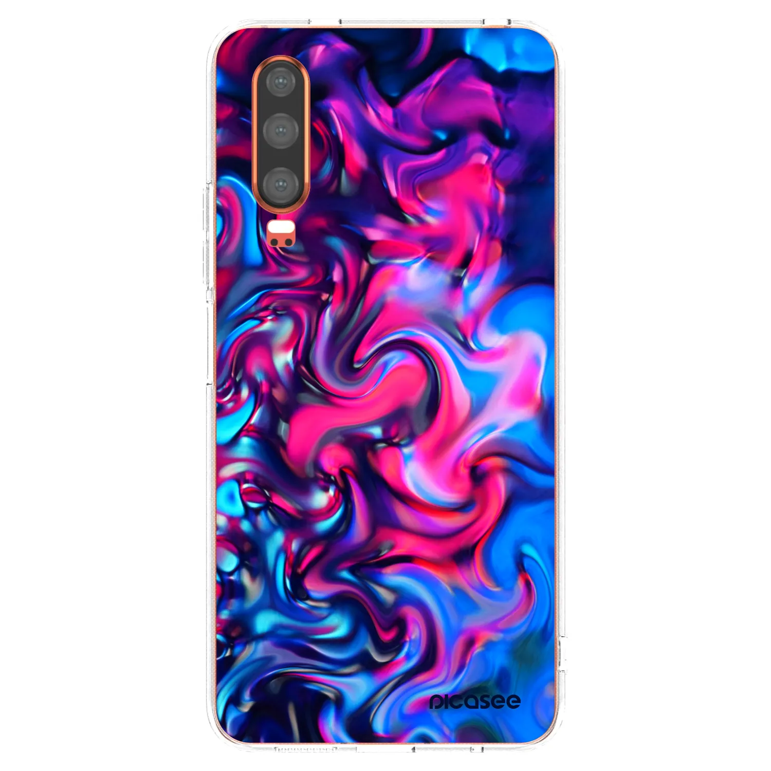 Picasee διαφανής θήκη σιλικόνης Huawei P30 - Redlight