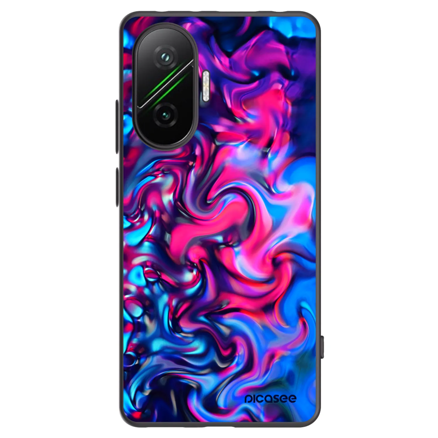 Picasee Μαύρη θήκη σιλικόνης για Xiaomi Poco F7 5G - Redlight