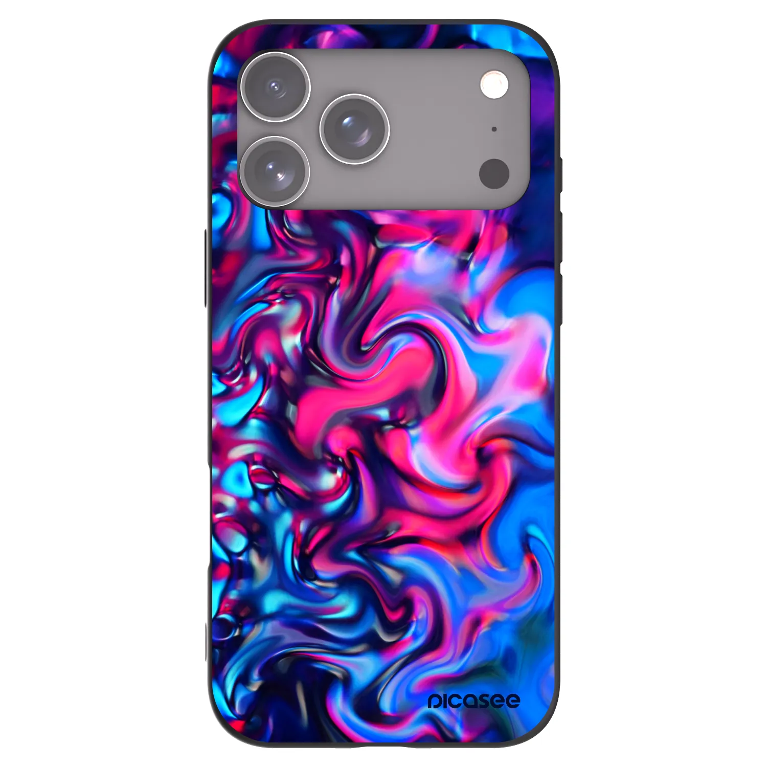 Picasee Μαύρη θήκη σιλικόνης για Apple iPhone 17 Pro Max - Redlight