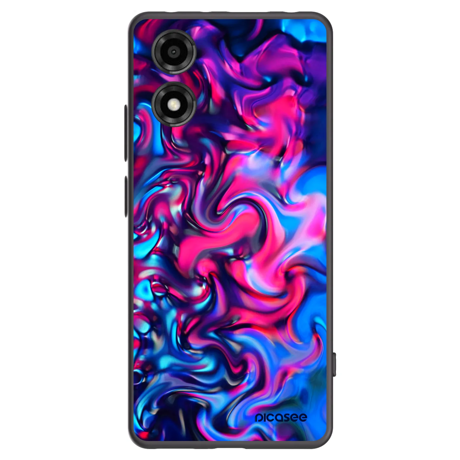 Picasee Μαύρη θήκη σιλικόνης για Motorola Moto E14 - Redlight