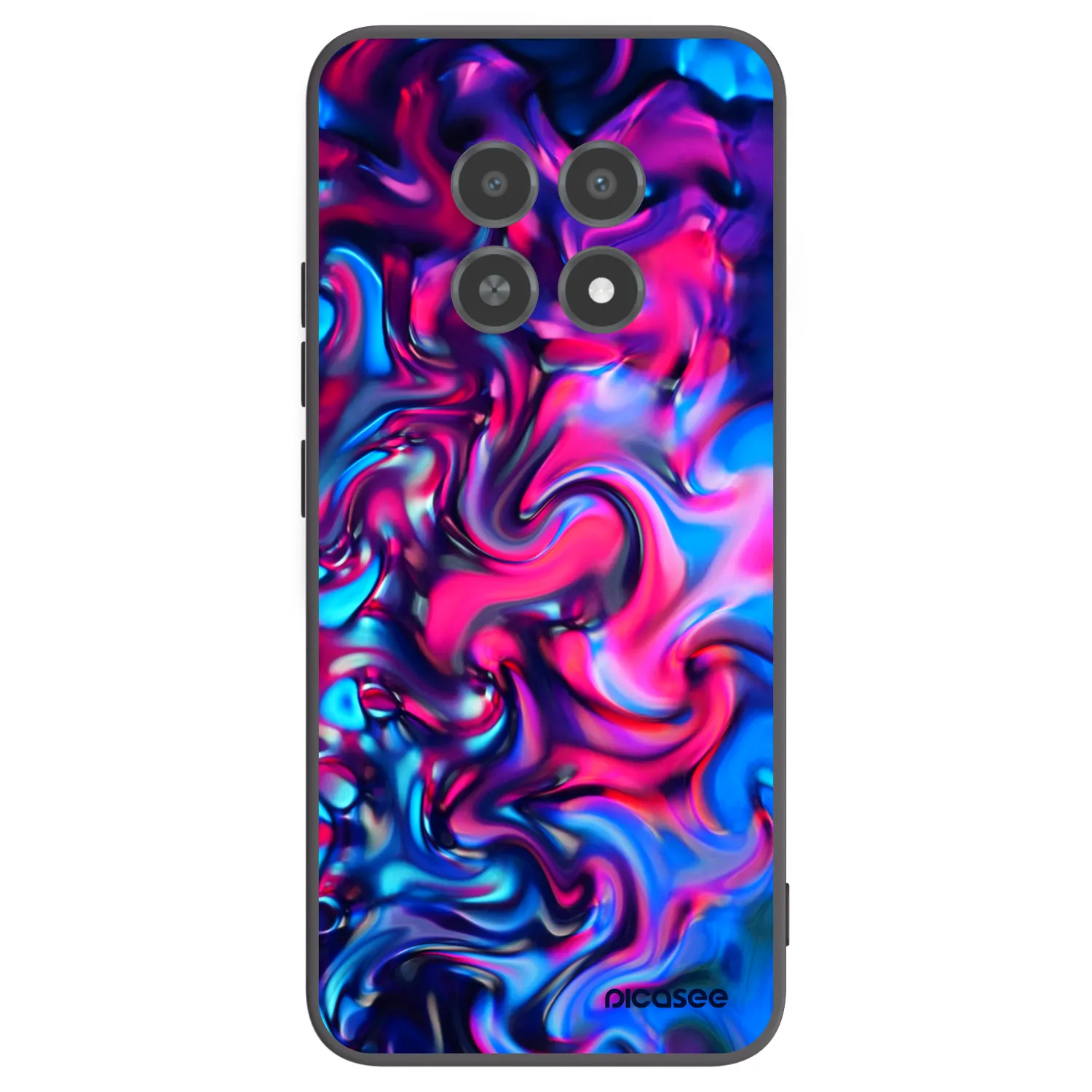 Picasee Μαύρη θήκη σιλικόνης για Realme 12X - Redlight