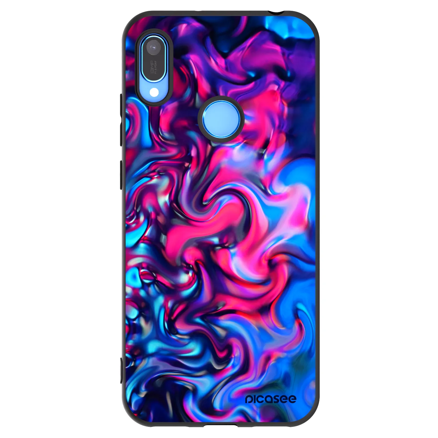 Picasee Μαύρη θήκη σιλικόνης για Huawei Y6 2019 - Redlight