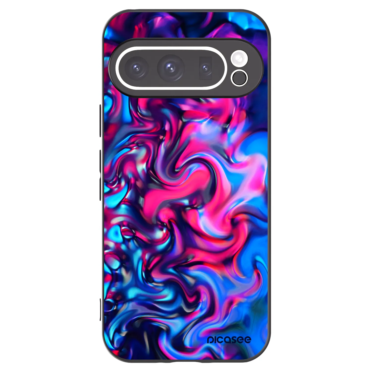 Picasee Μαύρη θήκη σιλικόνης για Google Pixel 9 Pro XL - Redlight