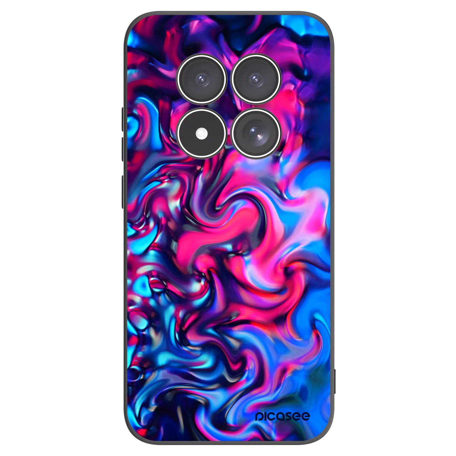 Picasee Μαύρη θήκη σιλικόνης για Xiaomi Redmi Note 15 Pro 4G - Redlight