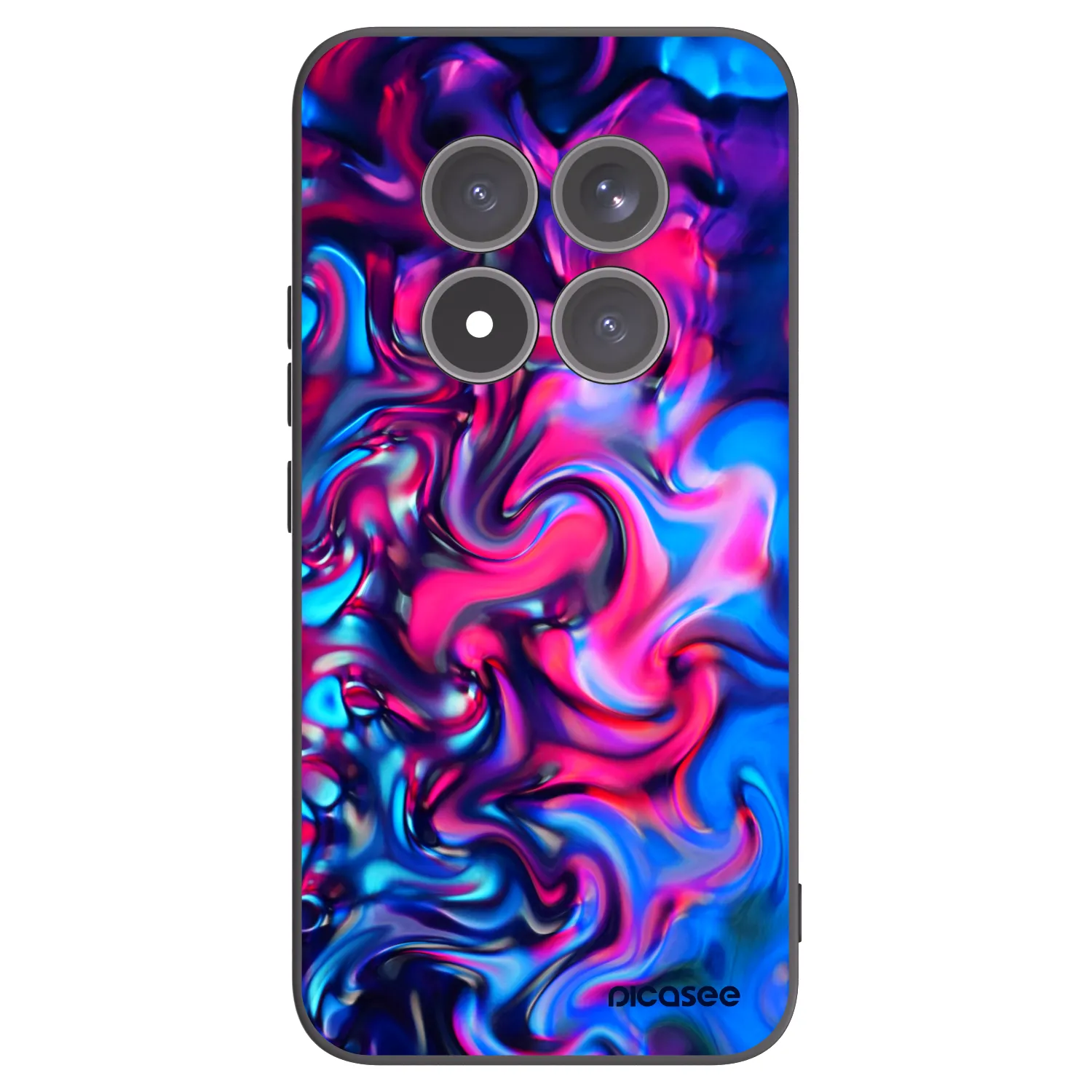 Picasee Μαύρη θήκη σιλικόνης για Xiaomi Redmi Note 15 Pro+ - Redlight