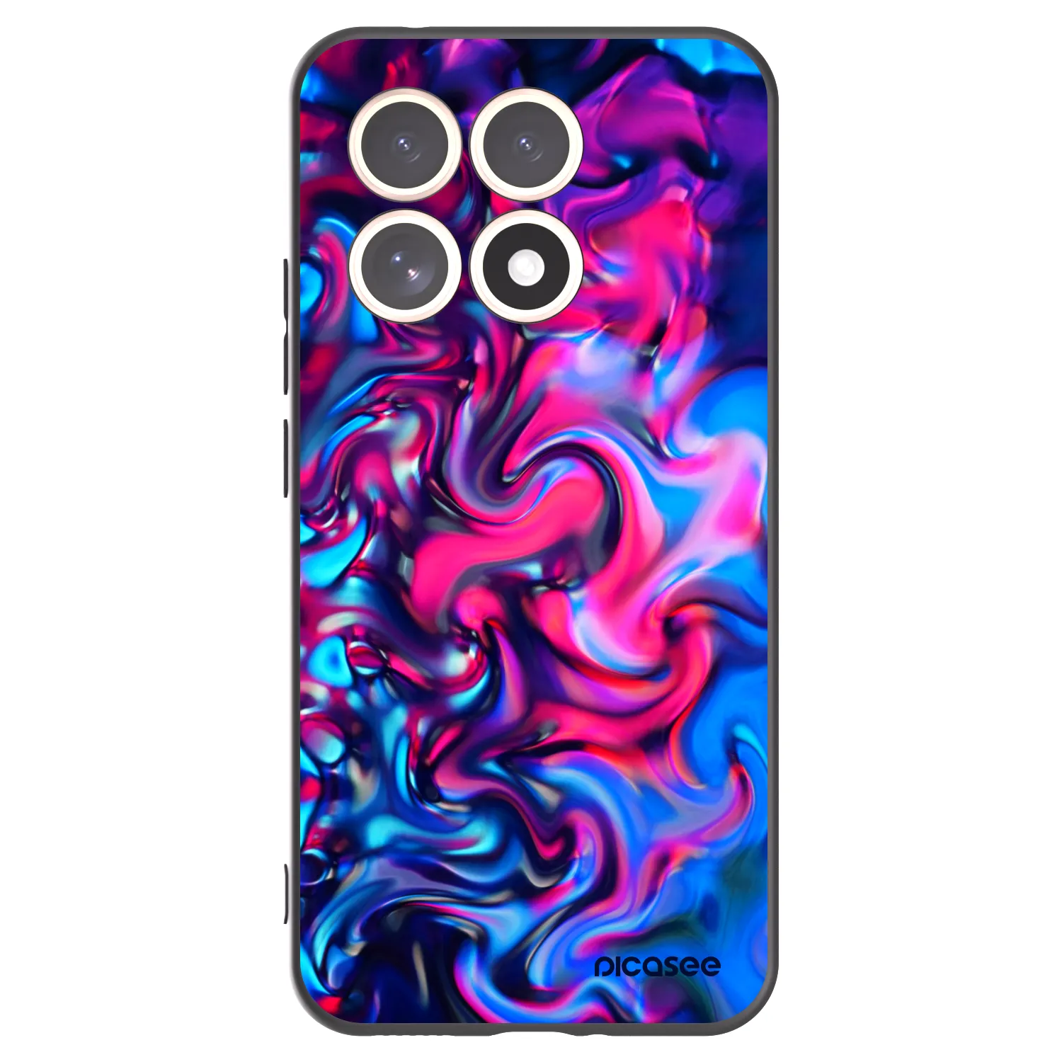 Picasee Μαύρη θήκη σιλικόνης για Xiaomi 15T - Redlight