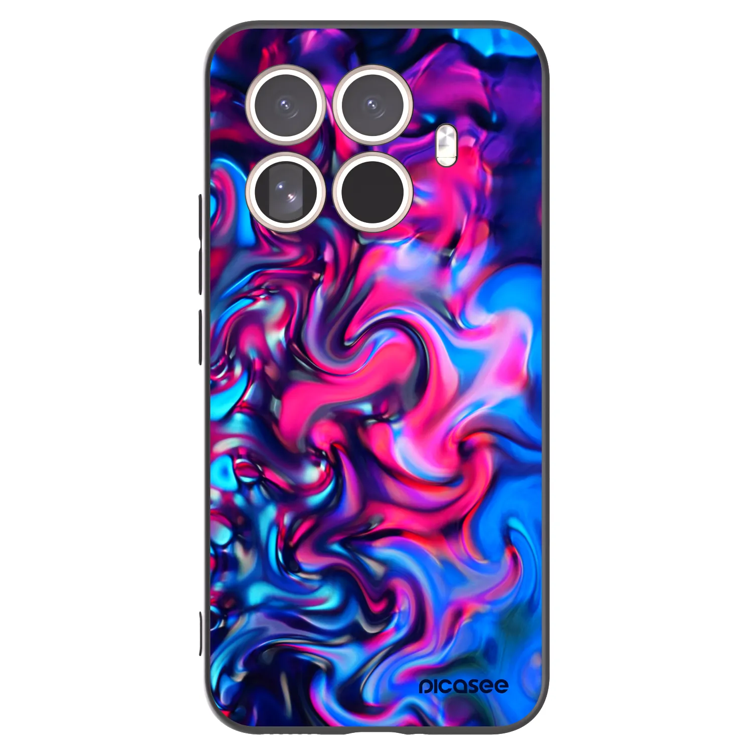 Picasee Μαύρη θήκη σιλικόνης για Xiaomi 15T Pro - Redlight