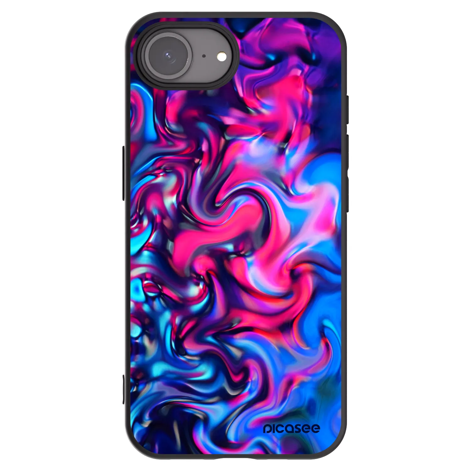 Picasee Μαύρη θήκη σιλικόνης για Apple iPhone 17e - Redlight