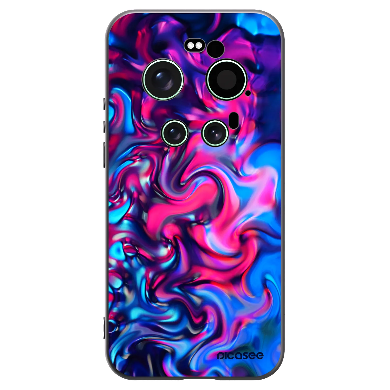 Picasee Μαύρη θήκη σιλικόνης για Xiaomi 17 Ultra - Redlight