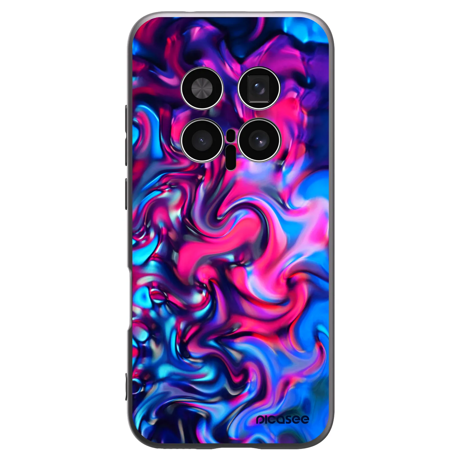 Picasee Μαύρη θήκη σιλικόνης για Honor Magic8 Pro 5G - Redlight