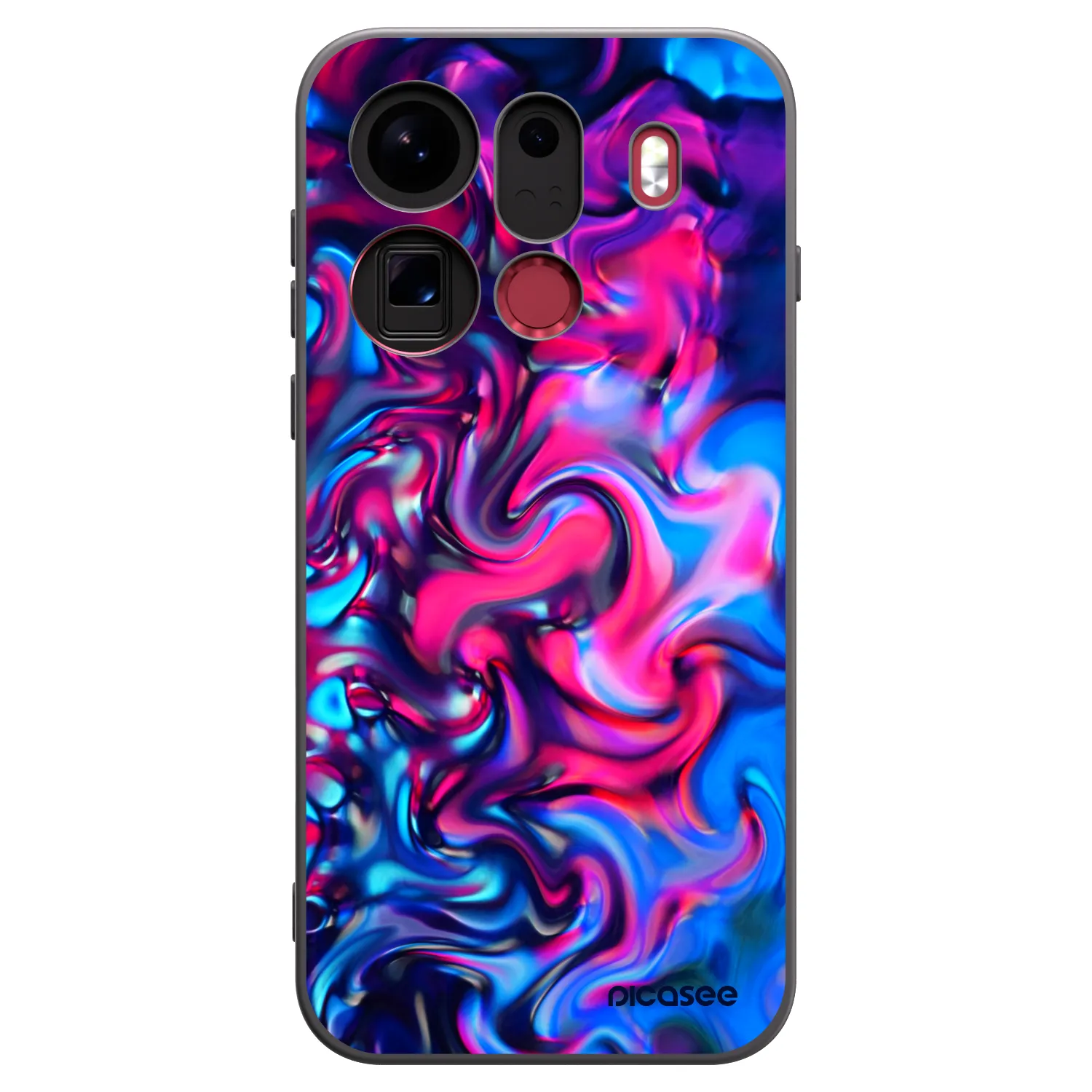 Picasee Μαύρη θήκη σιλικόνης για OPPO Find X9 Pro - Redlight