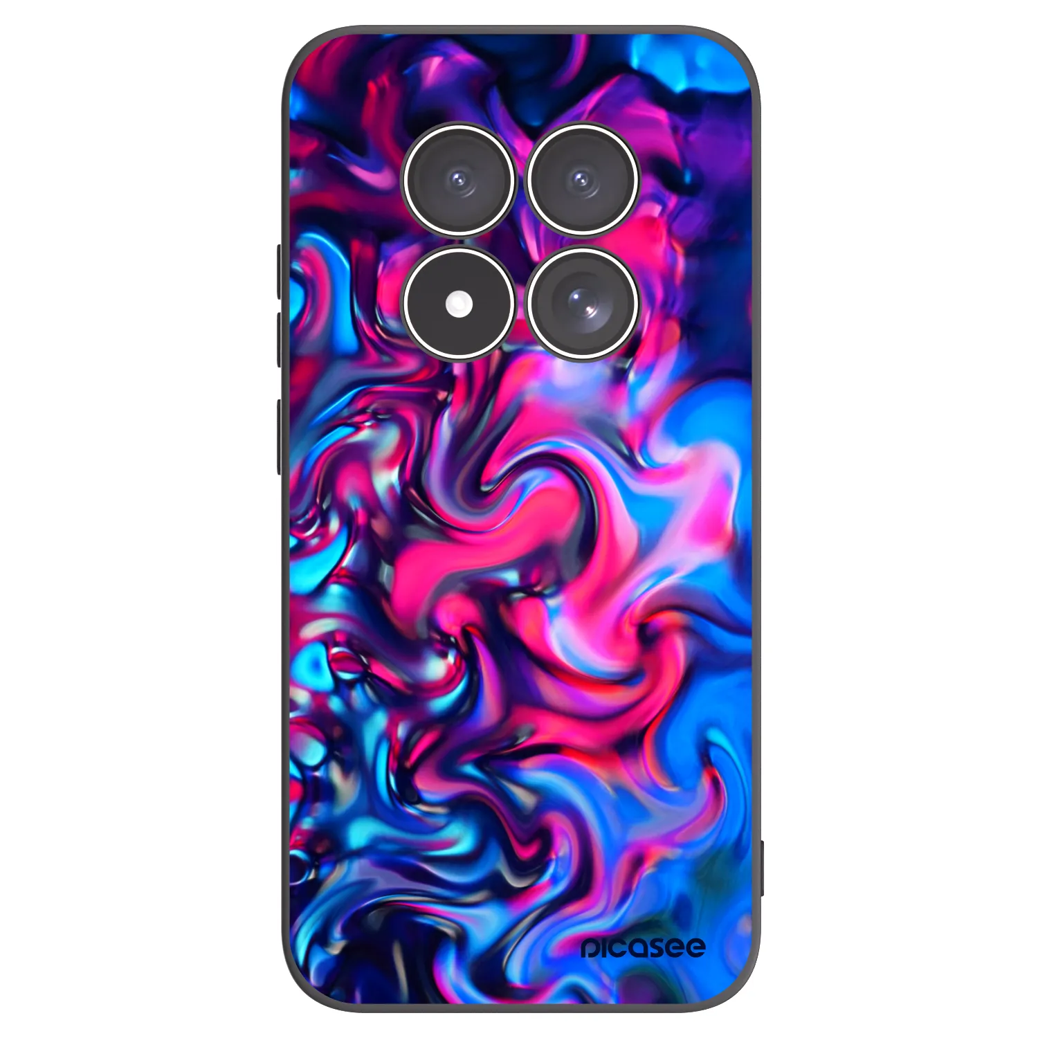 Picasee Μαύρη θήκη σιλικόνης για Xiaomi Redmi Note 15 Pro 5G - Redlight