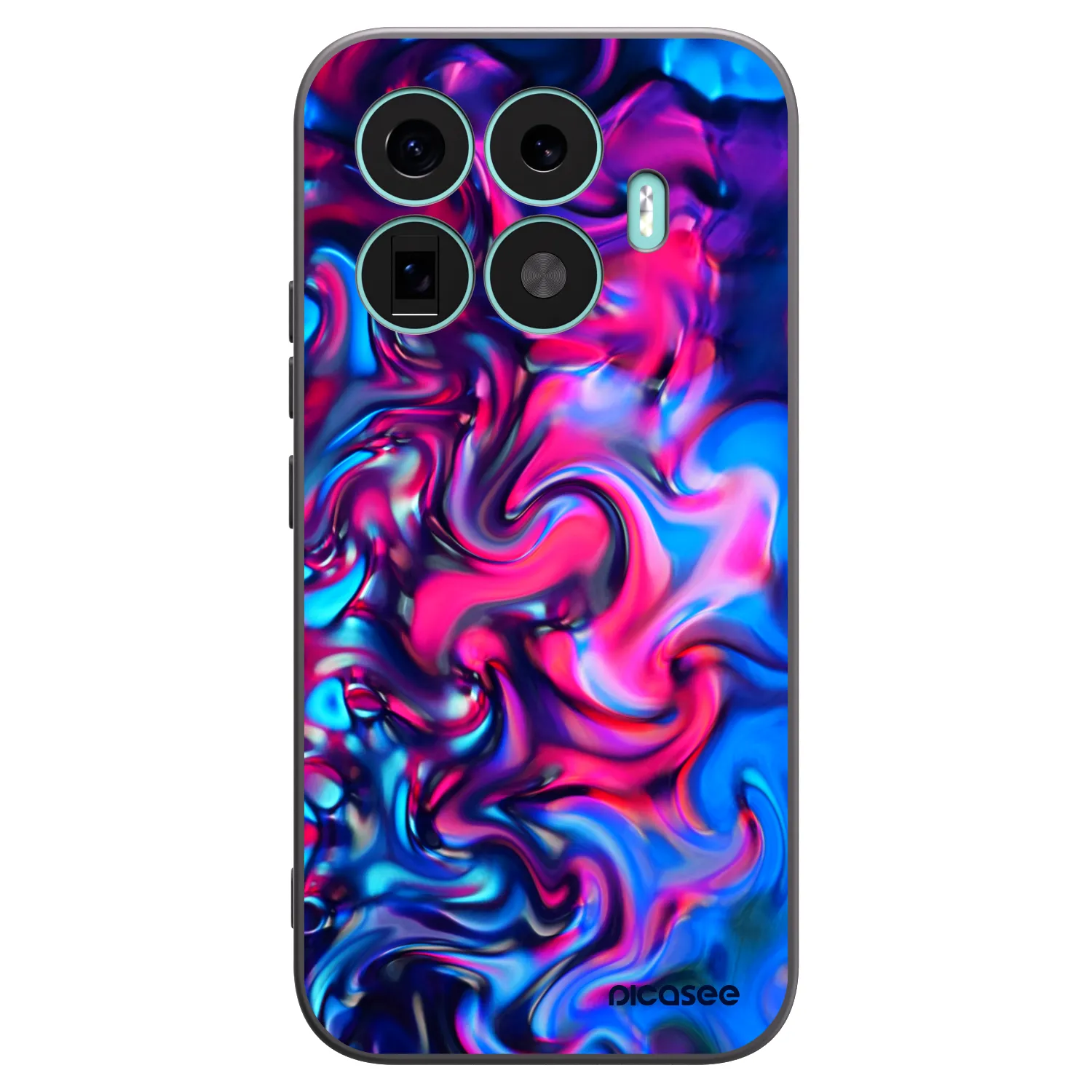 Picasee Μαύρη θήκη σιλικόνης για Xiaomi 17T - Redlight