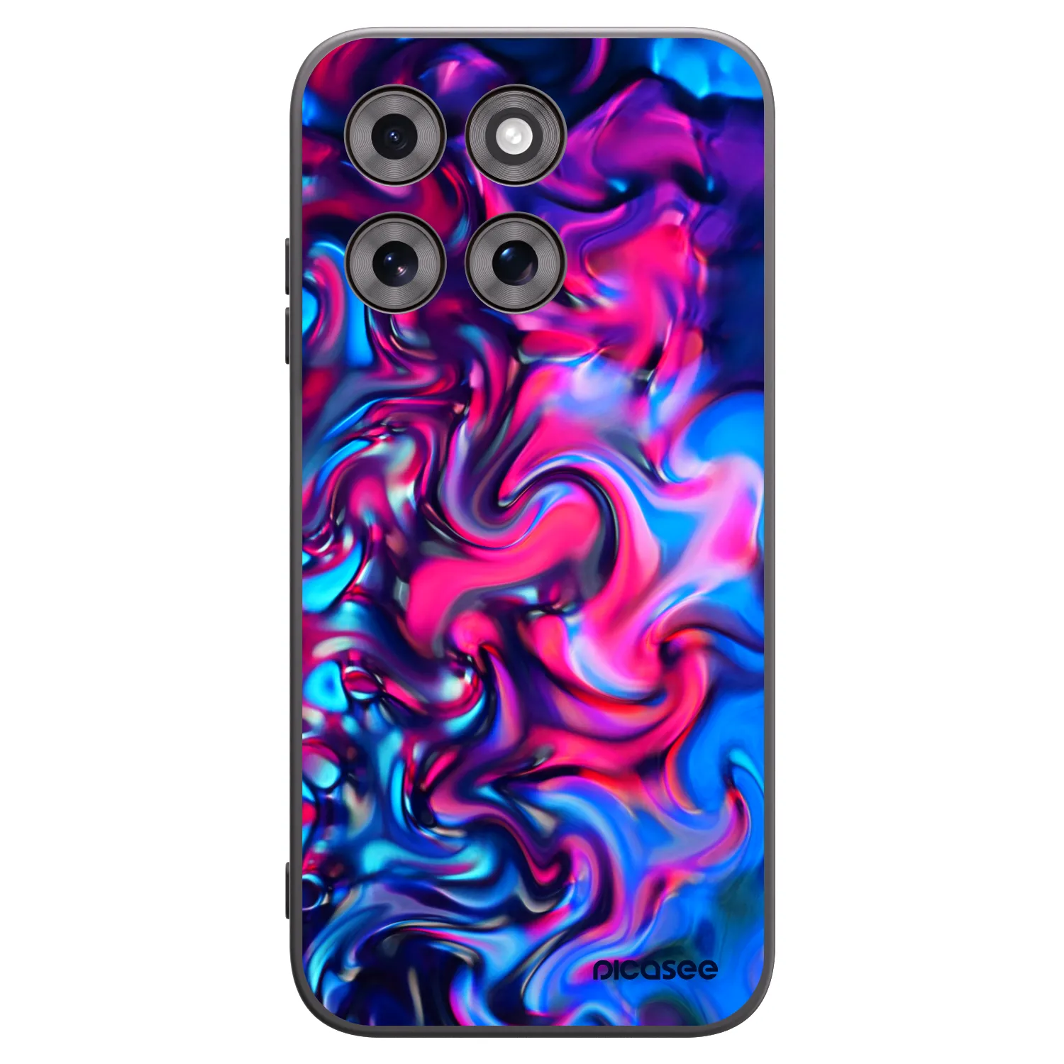 Picasee Μαύρη θήκη σιλικόνης για Motorola Moto G77 - Redlight