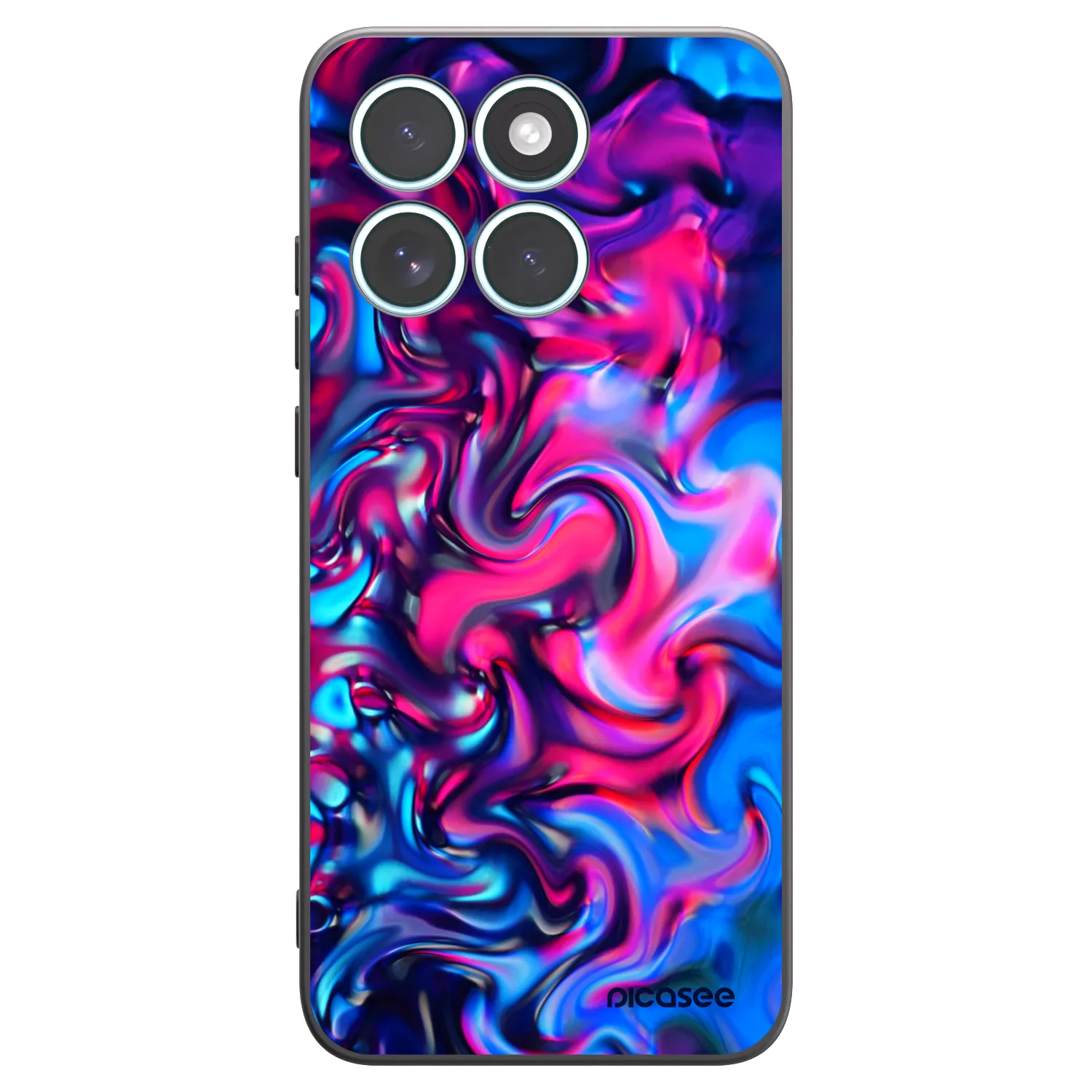 Picasee Μαύρη θήκη σιλικόνης για Motorola Edge 70 Fusion - Redlight