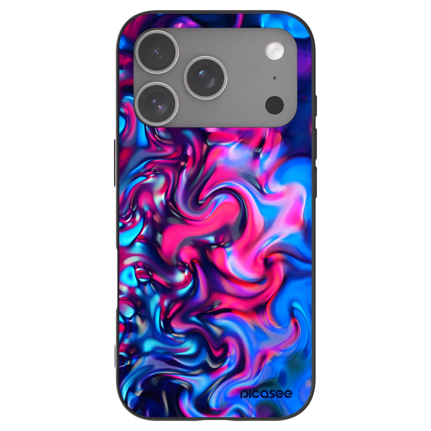 Picasee Μαύρη θήκη σιλικόνης για Apple iPhone 18 Pro - Redlight