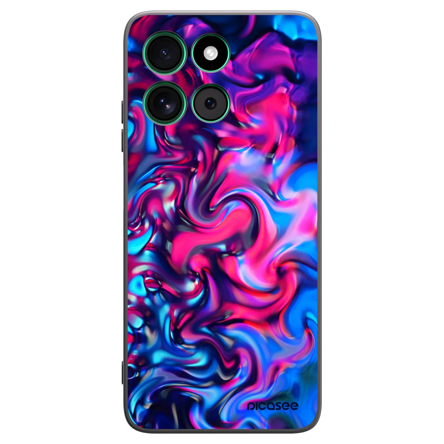 Picasee Μαύρη θήκη σιλικόνης για Motorola Moto G57 Power - Redlight