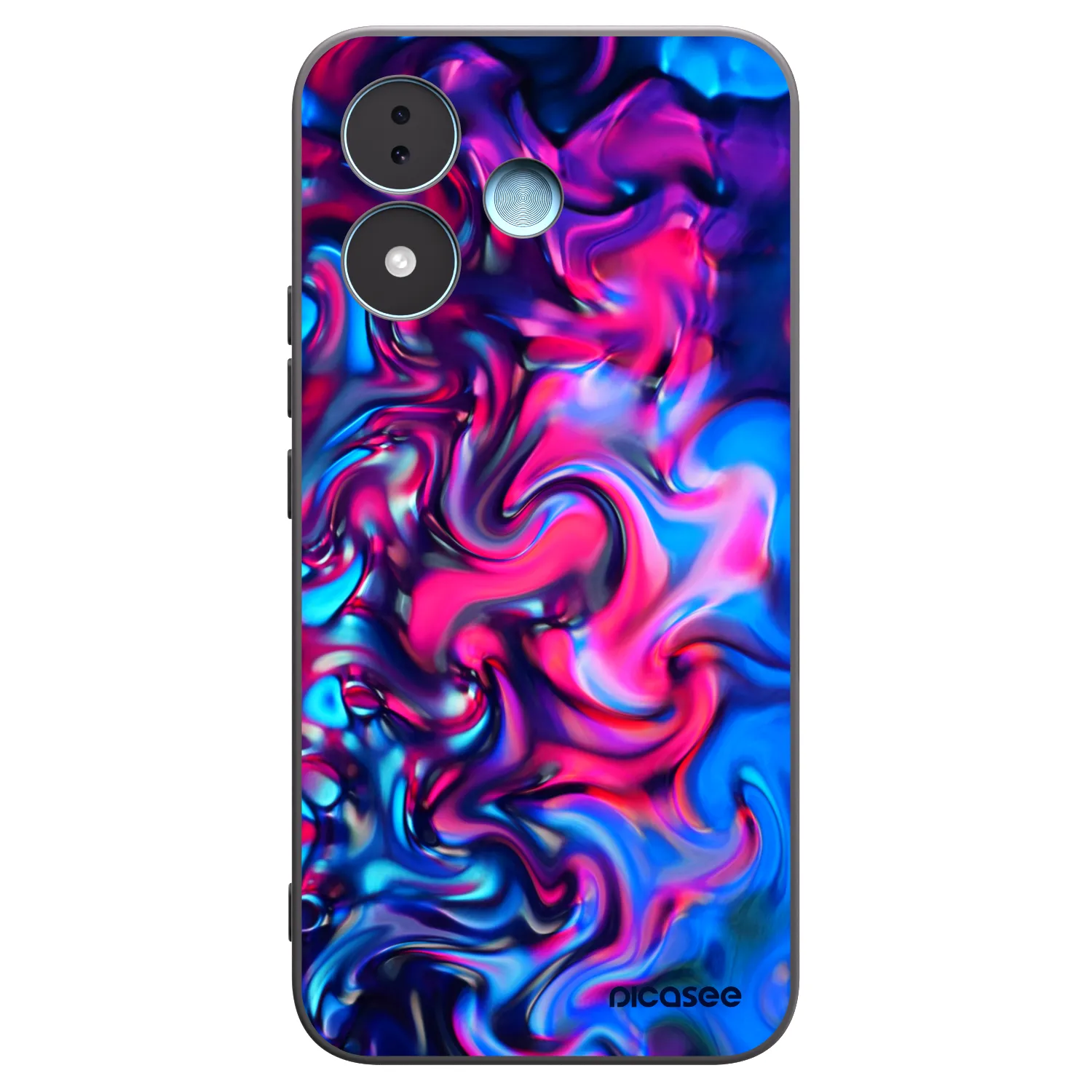 Picasee Μαύρη θήκη σιλικόνης για Xiaomi Redmi Note 17 5G - Redlight