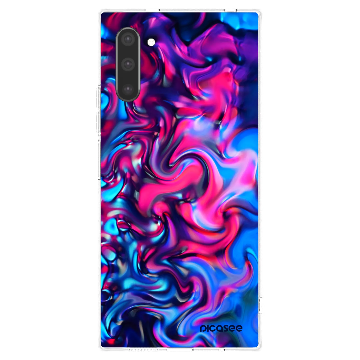 Picasee διαφανής θήκη σιλικόνης Samsung Galaxy Note 10 N970F - Redlight