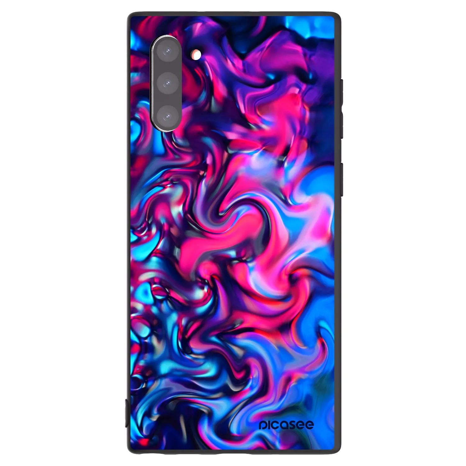 Picasee Μαύρη θήκη σιλικόνης για Samsung Galaxy Note 10 N970F - Redlight
