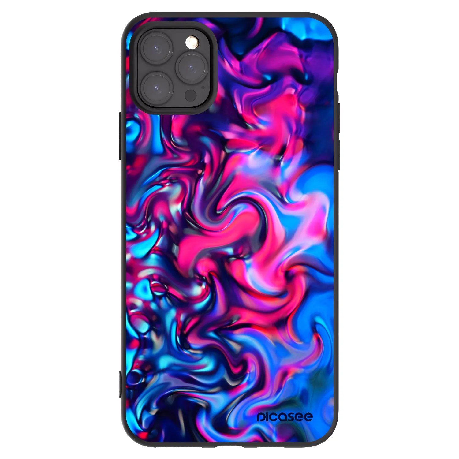 Picasee Μαύρη θήκη σιλικόνης για Apple iPhone 11 Pro Max - Redlight