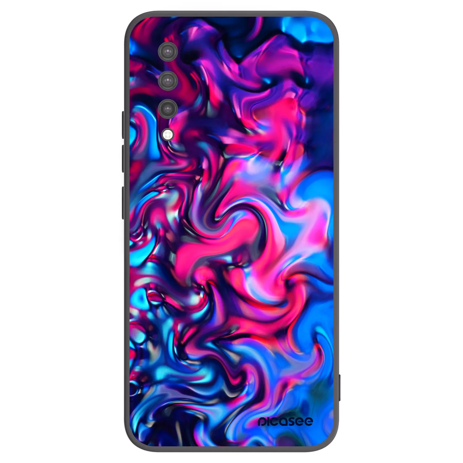 Picasee Μαύρη θήκη σιλικόνης για Xiaomi Mi 9 Lite - Redlight