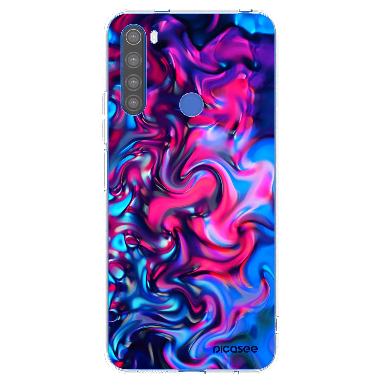 Picasee διαφανής θήκη σιλικόνης Xiaomi Redmi Note 8T - Redlight