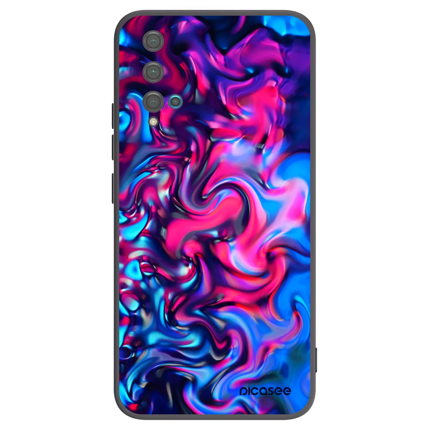 Picasee Μαύρη θήκη σιλικόνης για Huawei Nova 5T - Redlight