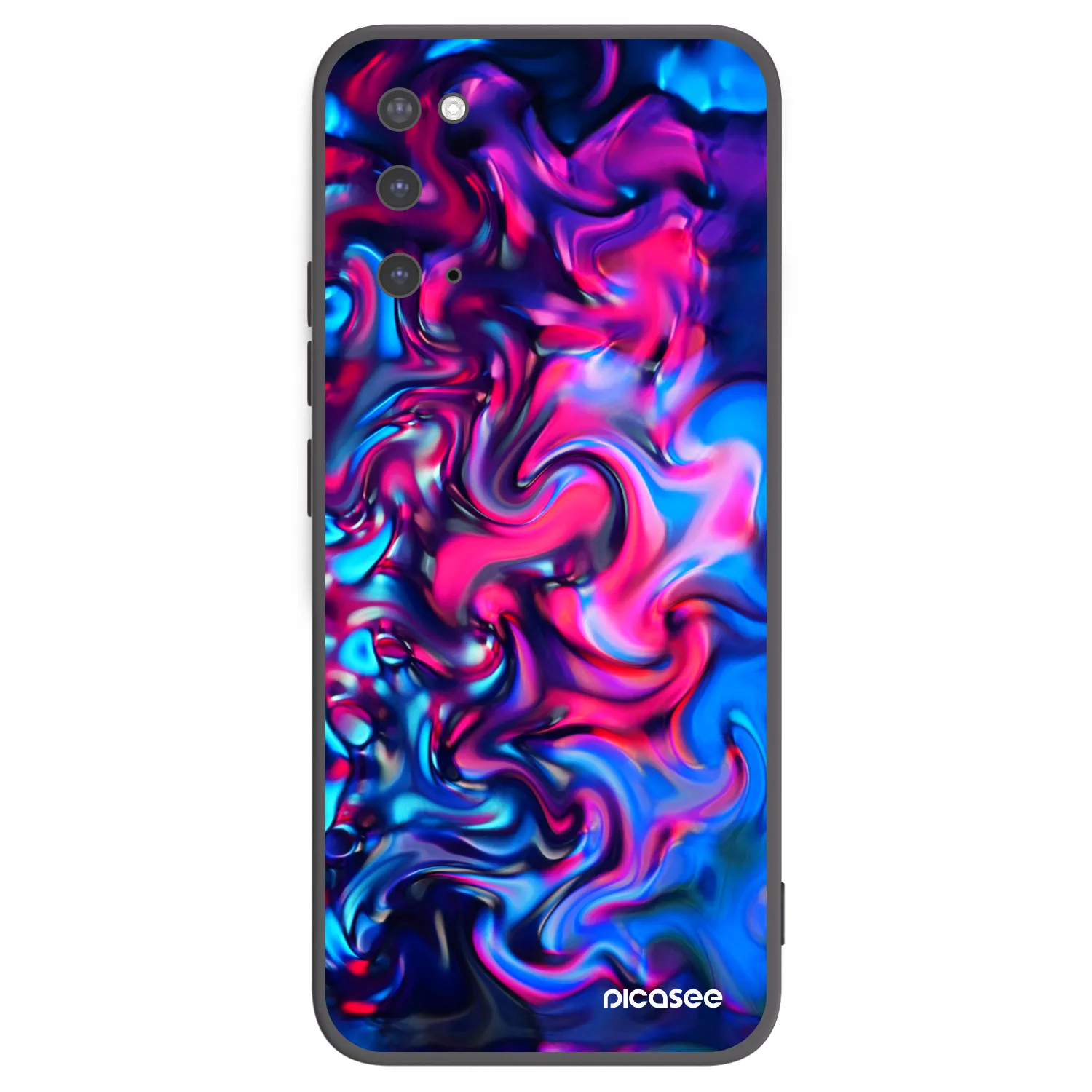 Picasee Μαύρη θήκη σιλικόνης για Samsung Galaxy S20 G980F - Redlight