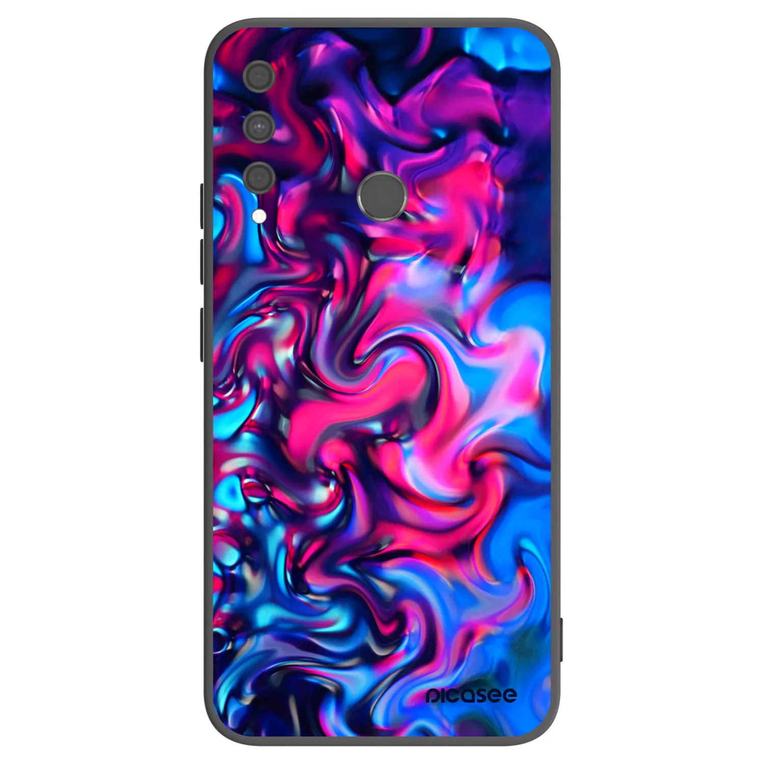 Picasee Μαύρη θήκη σιλικόνης για Huawei P40 Lite E - Redlight