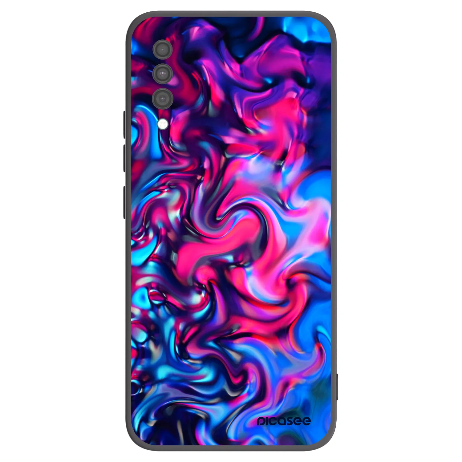 Picasee Μαύρη θήκη σιλικόνης για Samsung Galaxy A30s A307F - Redlight