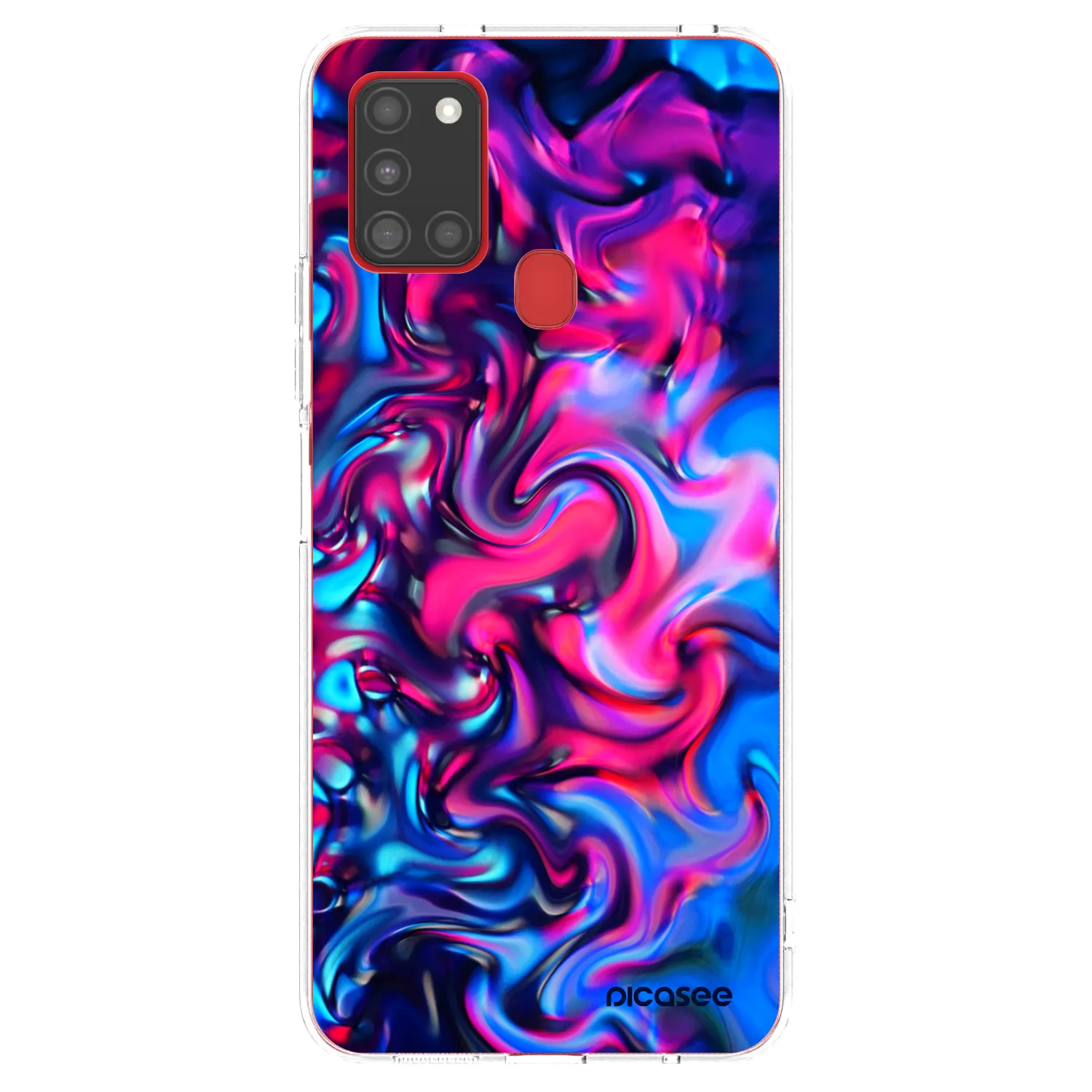 Picasee διαφανής θήκη σιλικόνης Samsung Galaxy A21s - Redlight