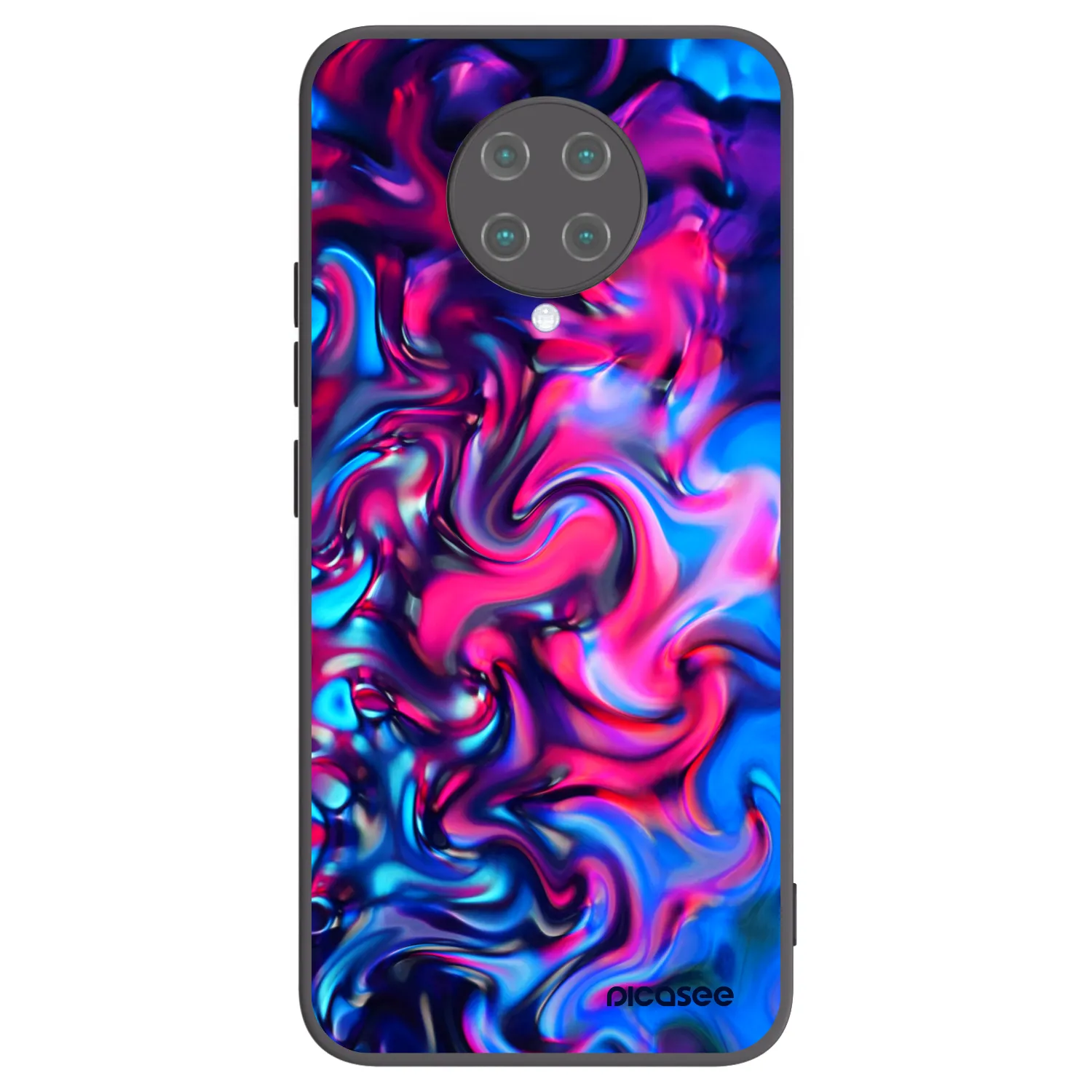 Picasee Μαύρη θήκη σιλικόνης για Xiaomi Poco F2 Pro - Redlight