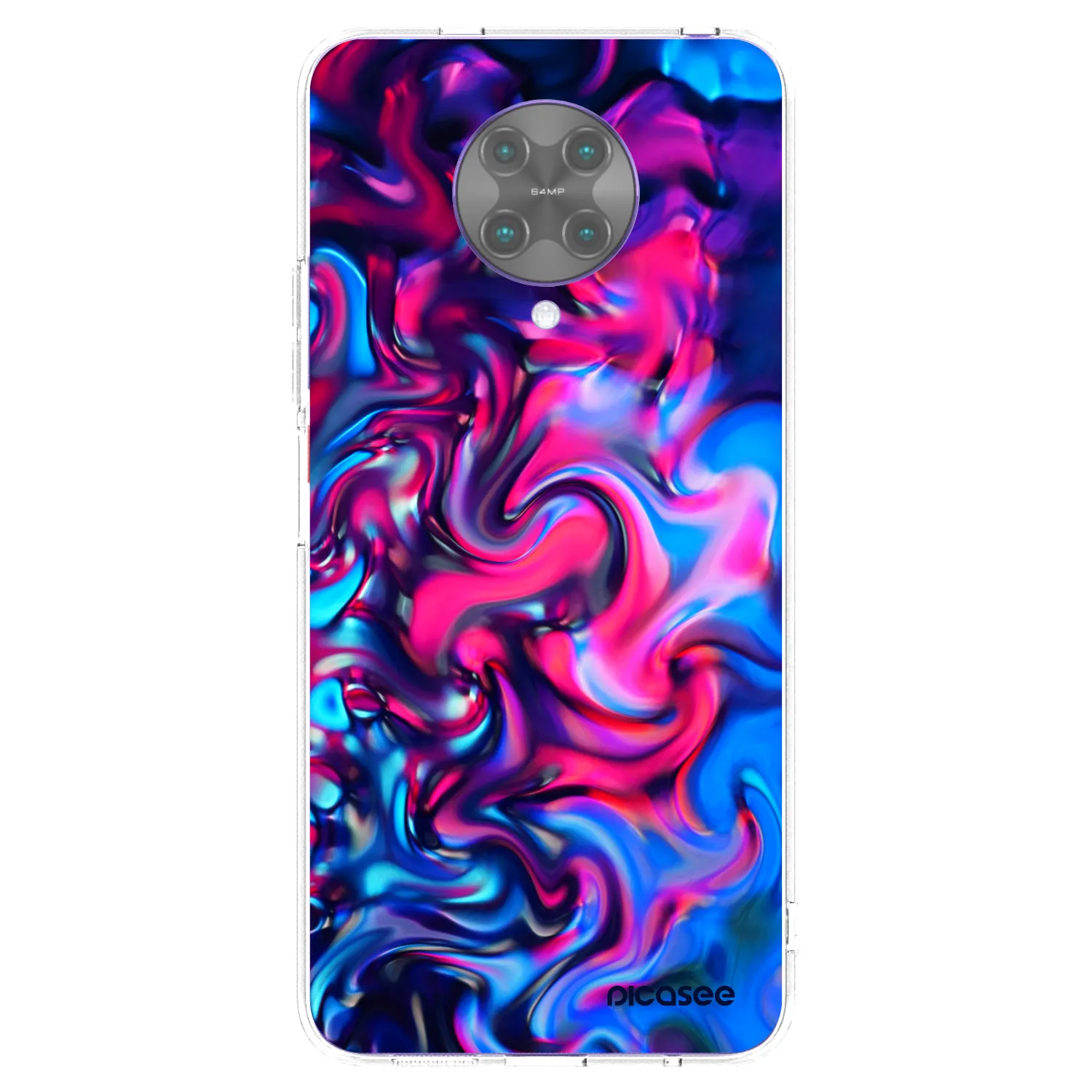 Picasee διαφανής θήκη σιλικόνης Xiaomi Poco F2 Pro - Redlight