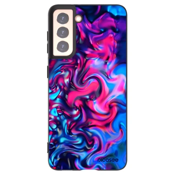 Picasee Μαύρη θήκη σιλικόνης για Samsung Galaxy S21 5G G991B - Redlight