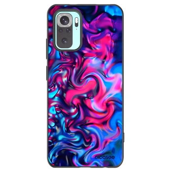 Picasee Μαύρη θήκη σιλικόνης για Xiaomi Redmi Note 10 Pro - Redlight