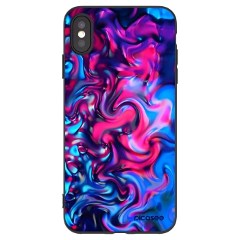 Picasee Μαύρη θήκη σιλικόνης για Apple iPhone XS Max - Redlight