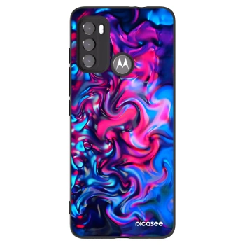 Picasee Μαύρη θήκη σιλικόνης για Motorola Moto G60 - Redlight