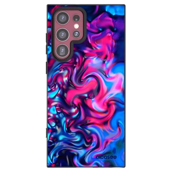 Picasee Μαύρη θήκη σιλικόνης για Samsung Galaxy S22 Ultra 5G - Redlight